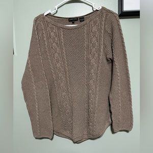 Tan knit sweater